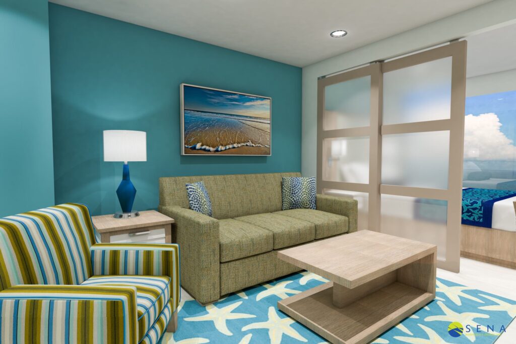 hospitality 3d renderings hotel room dimensions planning and interior design layout