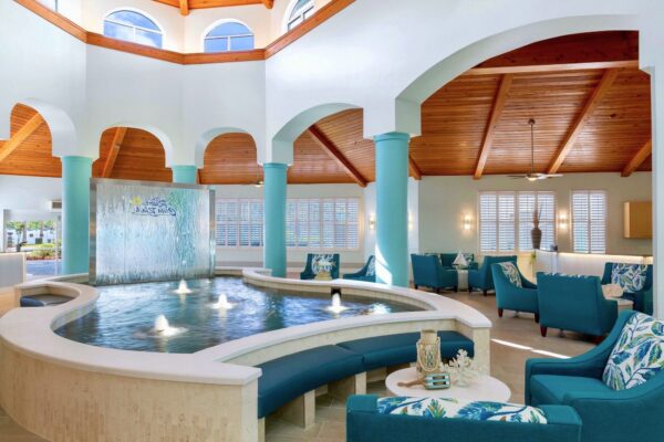 the resort on cocoa beach hotel lobby design by sena hospitality